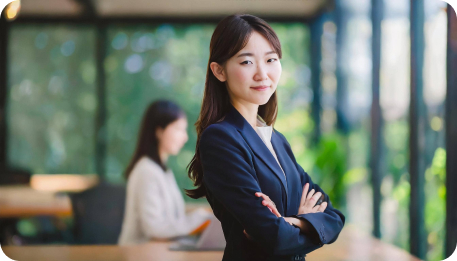 女性社員の写真